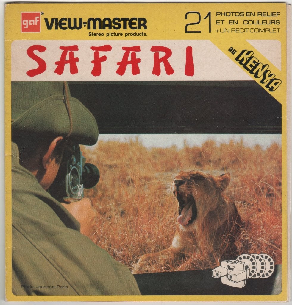 View-master Safari in Kenia N D 127 in het Frans, Antiek en Kunst, Ophalen of Verzenden