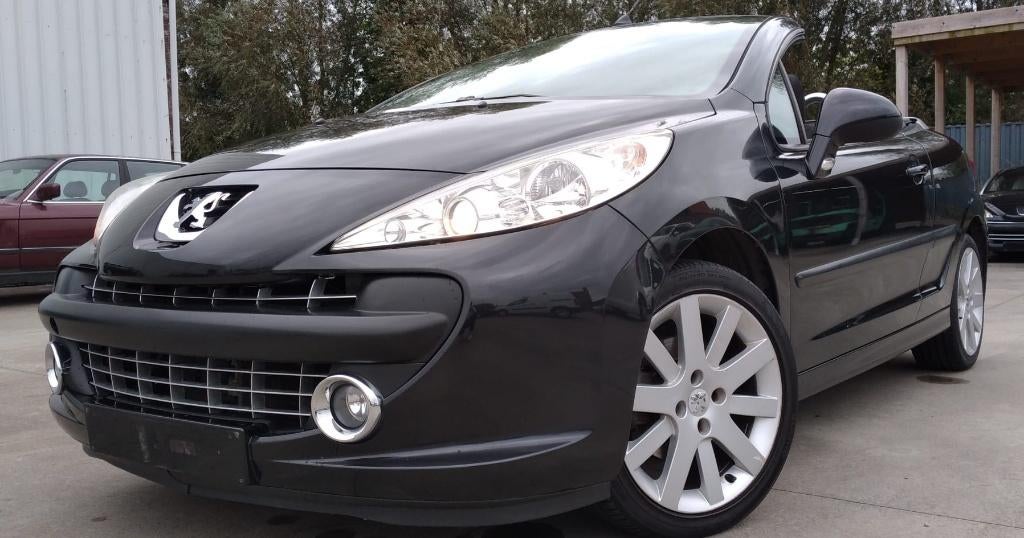 Peugeot 207 cc 1.6 Benzine, Autos, Peugeot, Cabriolet, Noir, 5 places, Particulier