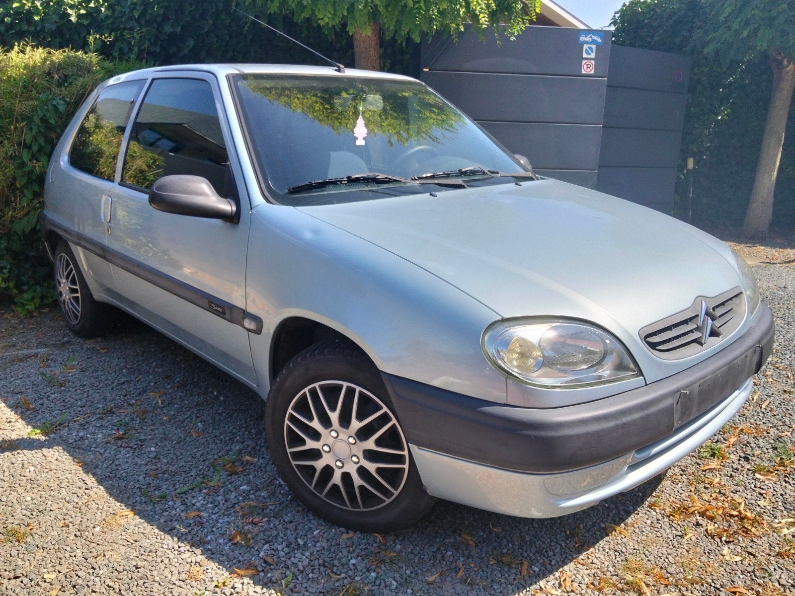 citroen saxo 1.1 benzine met keuring, Auto's, Voorwielaandrijving, Stof, Zwart, Saxo