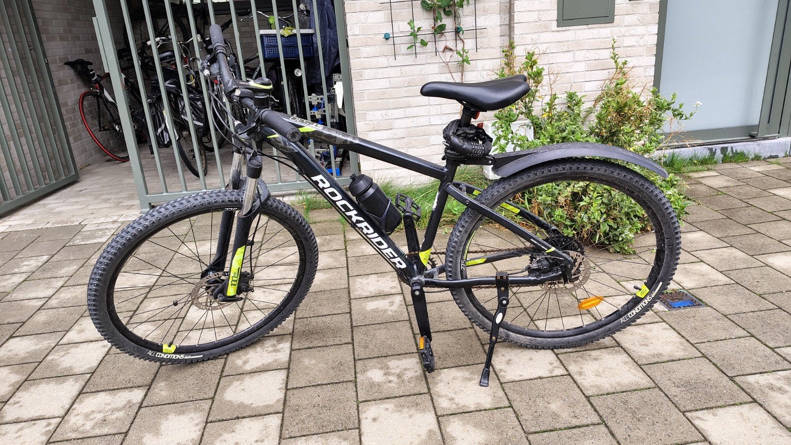 MOUNTAINBIKE ST 530 MDB ZWART/GEEL 27.5", Gebruikt, Versnellingen, Rockrider (Decathlon), Schijfrem