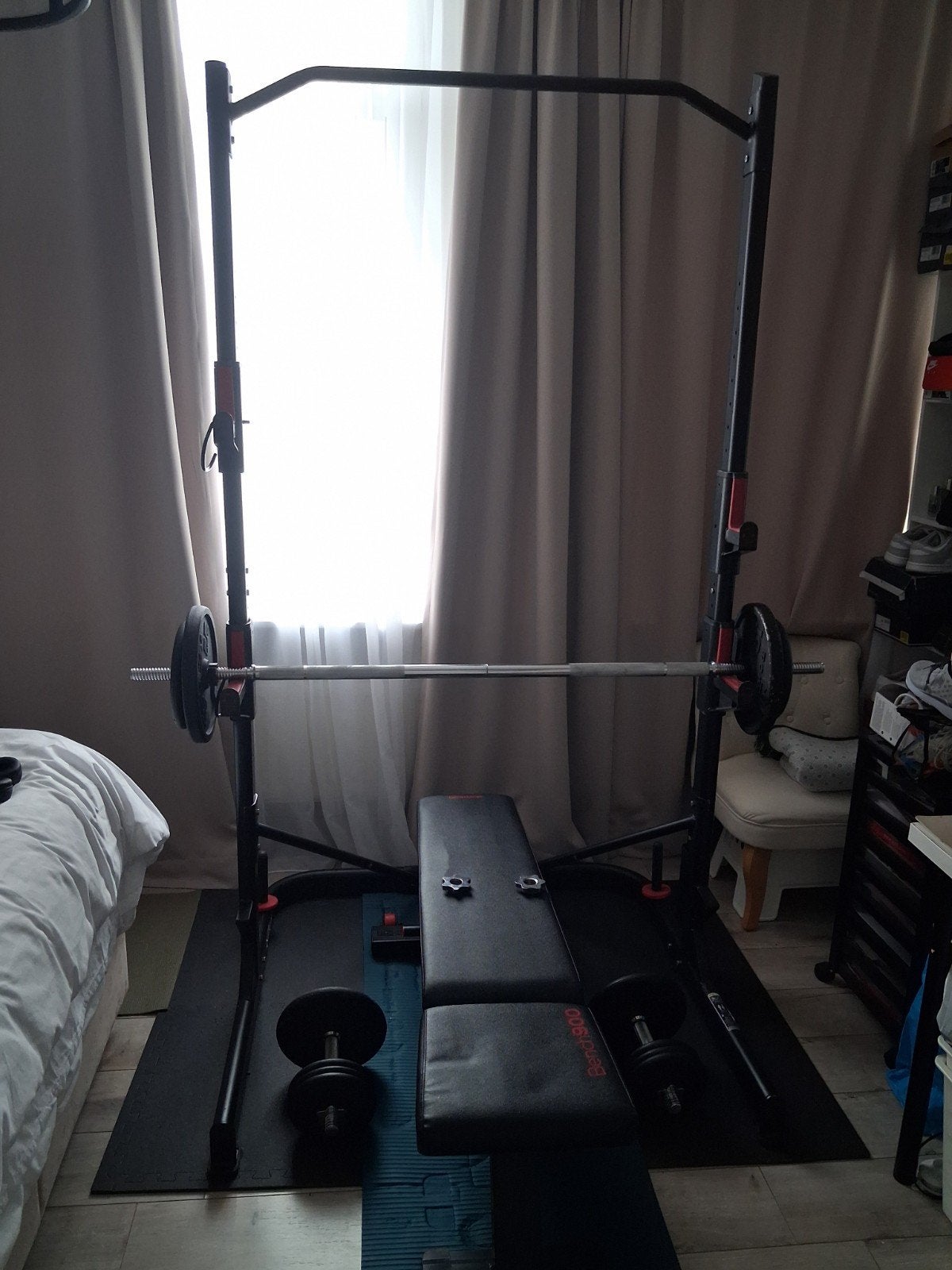Titeloptie 2: Decathlon Krachttraining Set: Squat Rack + Ver, Sports & Fitness, Enlèvement, Autres types