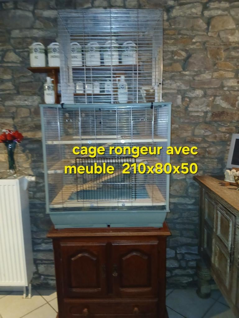 Cage rongeur avec meuble, Animaux & Accessoires, Enlèvement, Cage, Chinchilla