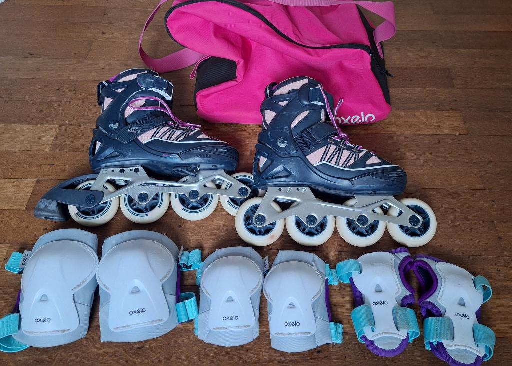 Kinderroller verstelbaar maat 32-35, Sport en Fitness, Skeelers, Gebruikt, Inline skates 4 wielen, Overige merken, Kinderen, Verstelbaar