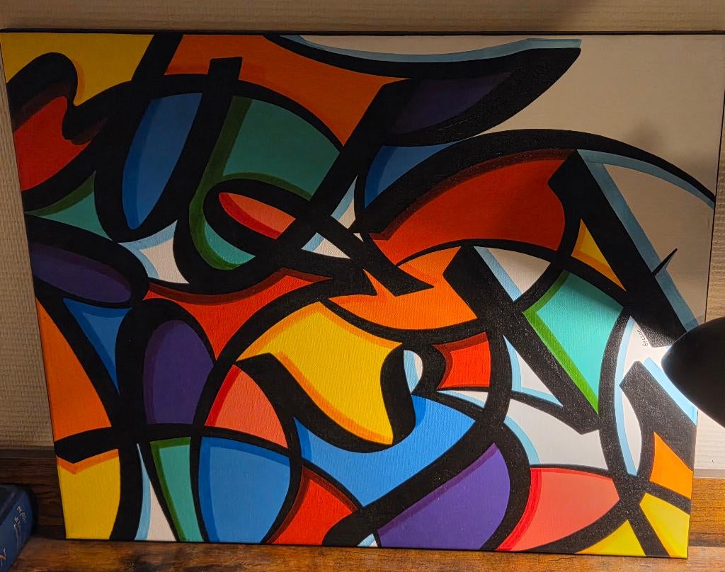 Schilderij new art, Ophalen