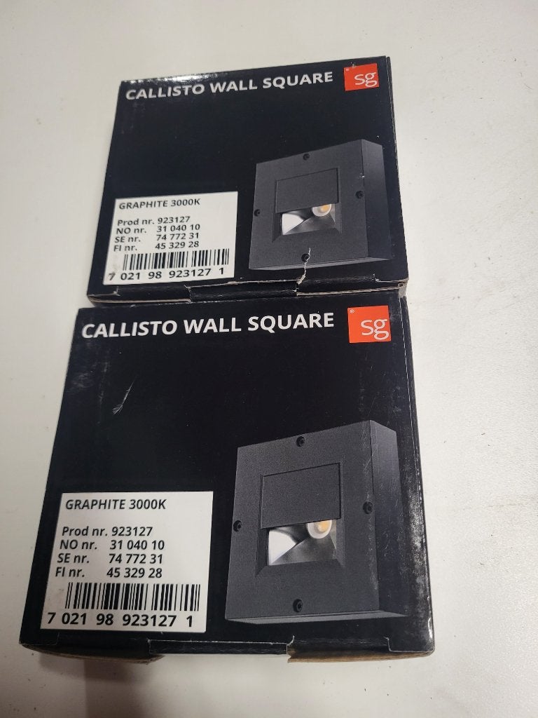 SG CALLISTO WALL SQUARE, Ophalen, Zwart, Nieuw, Overige merken