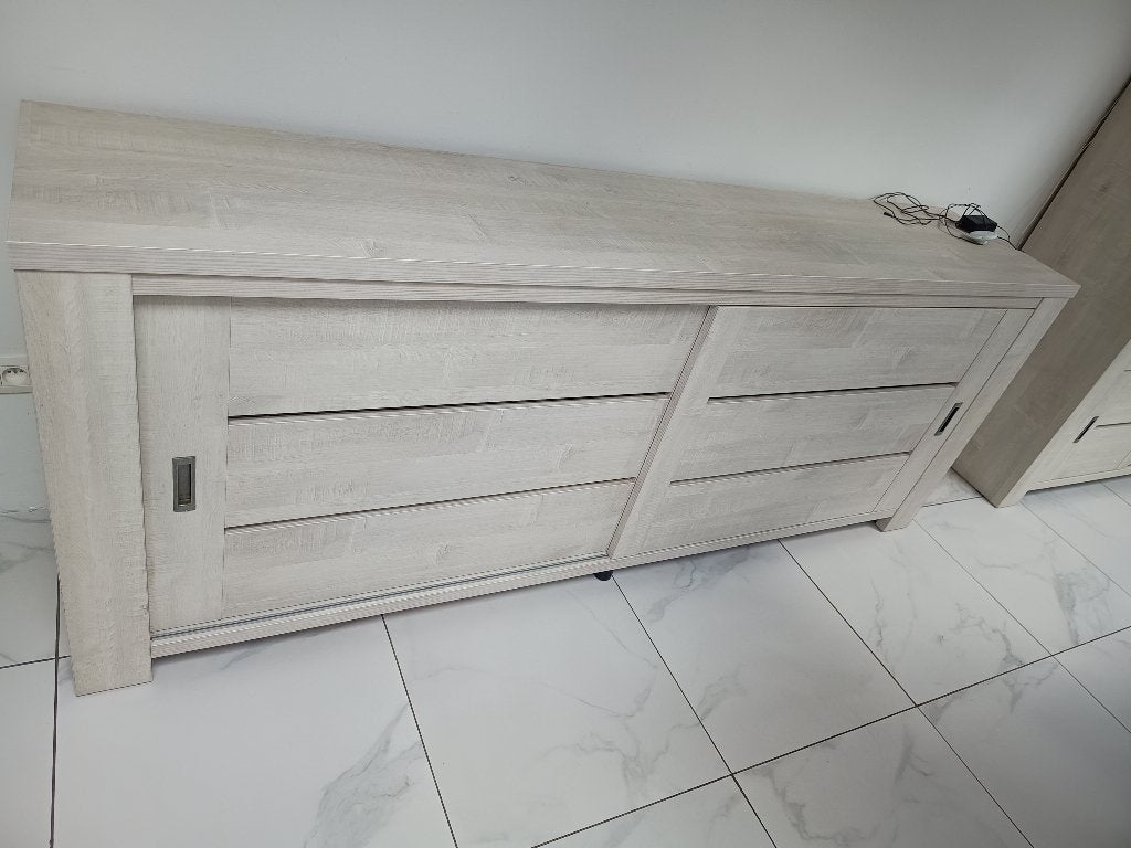 Salle à manger complète, Enlèvement, Comme neuf, 6 à 8 chaises
