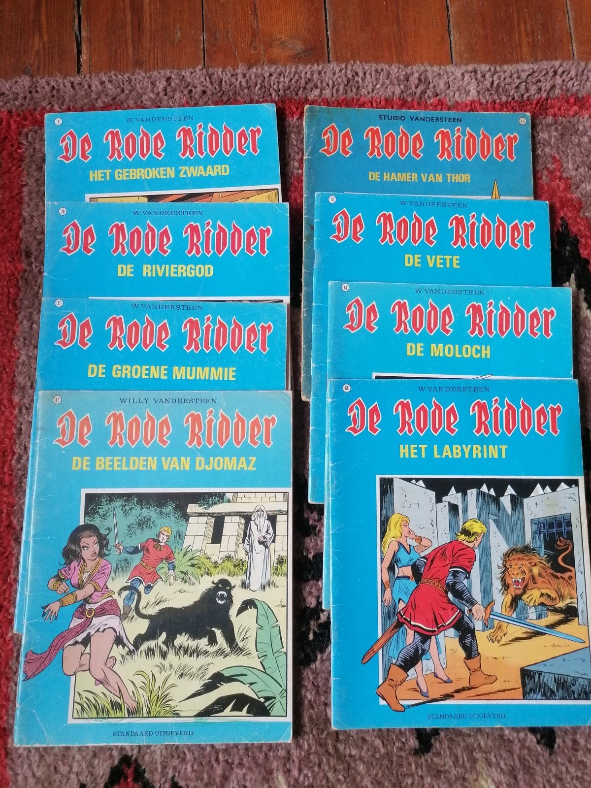 de rode ridder, Meerdere stripboeken, Ophalen of Verzenden, Gelezen, Willy Vandersteen