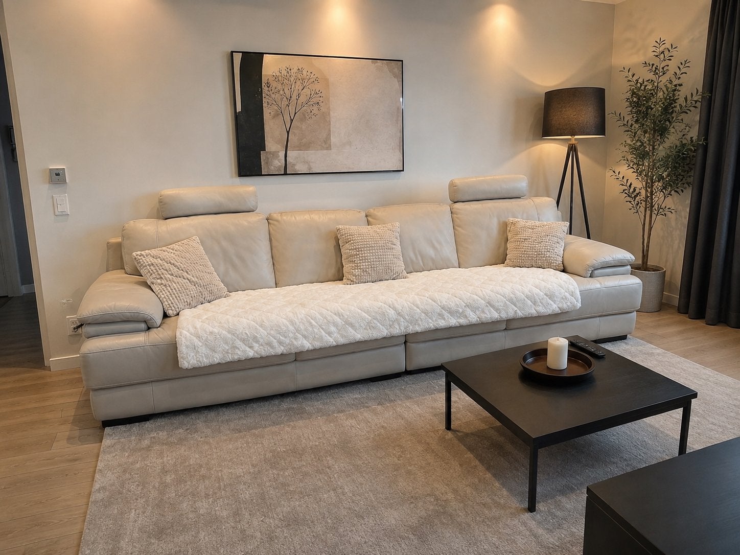 Livraison gratuite – Canapé Sofa Salon cuir, Ophalen, Gebruikt
