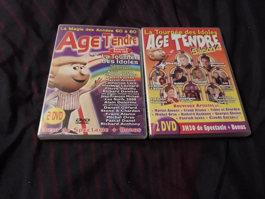A vendre lot de 2 coffrets DVD saison 3 et 4 Âge tendre, Tous les âges, Enlèvement ou Envoi, Comme neuf