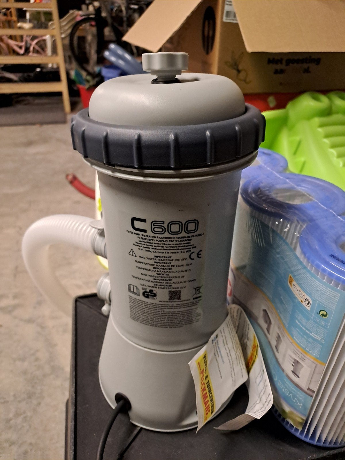 Intex C600 zwembadfilter (met patronen), Tuin en Terras, Ophalen, Gebruikt, Filter