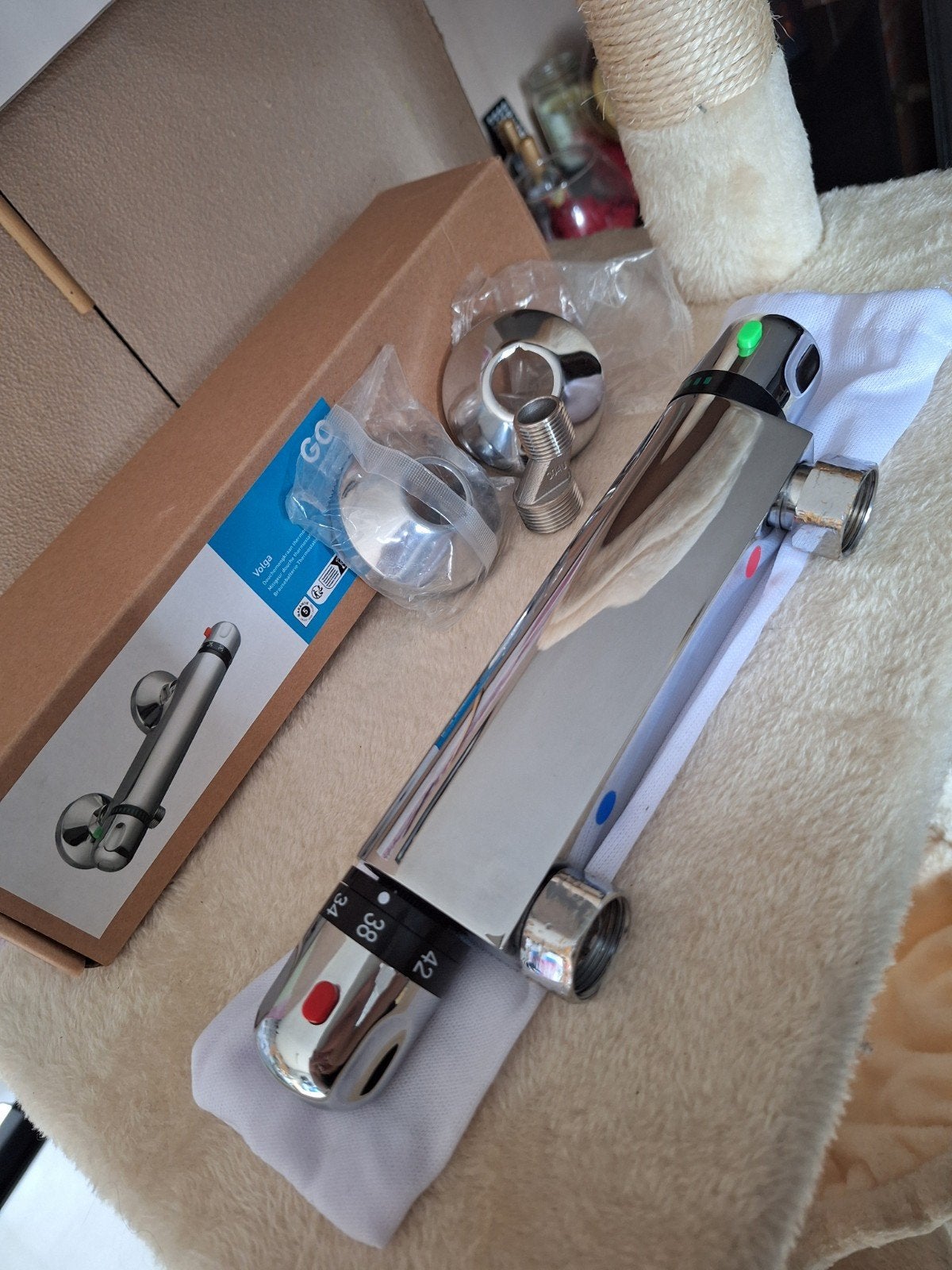 Mitigeur douche thermostatique, Bricolage & Construction, Enlèvement, Comme neuf, Douche