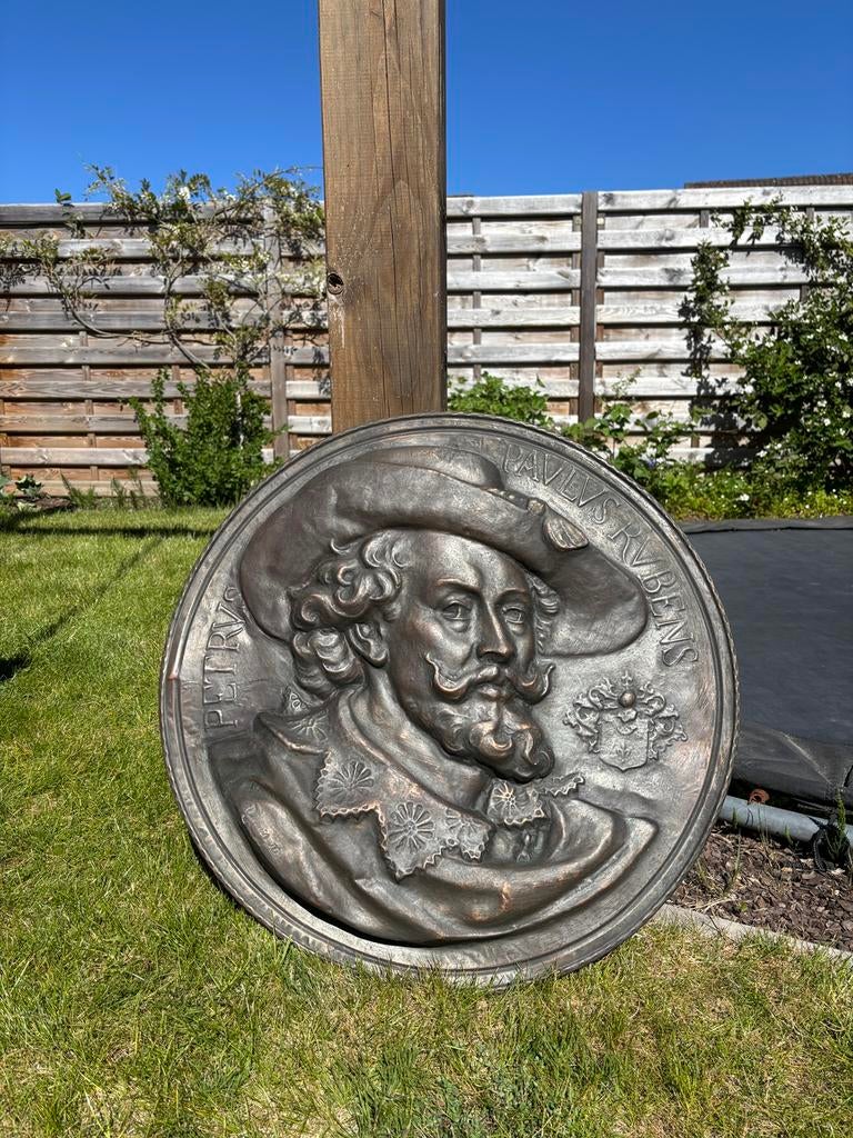 Rubens muurplaat koper, Antiek en Kunst, Ophalen, Koper