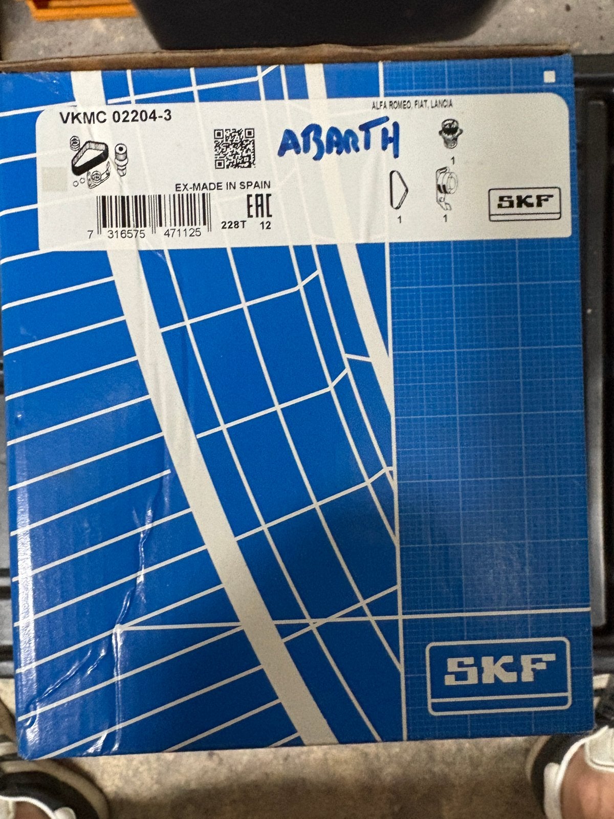 Kit distribution pompe a eau skf fiat abarth, Auto-onderdelen, Ophalen of Verzenden
