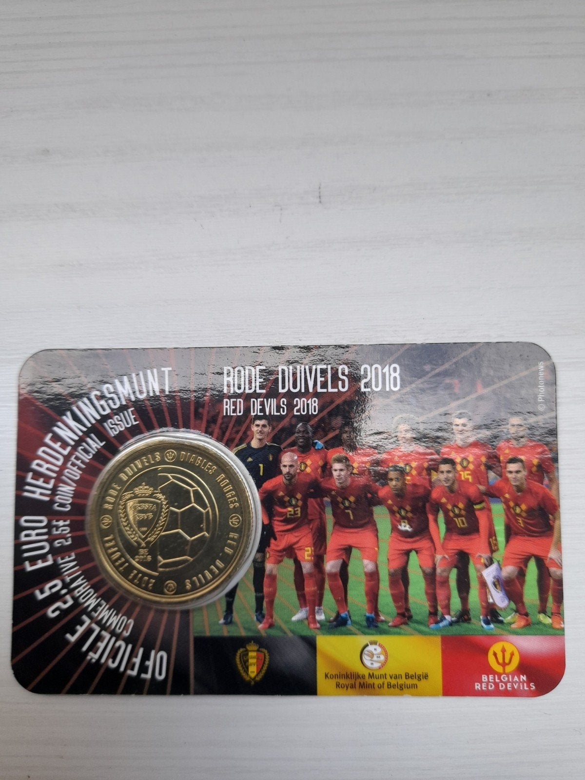 coincard red devils Belgique 2018 flamand, Enlèvement ou Envoi