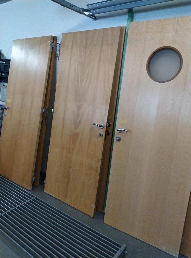 Deuren fineer beuk 10 stuks, Doe-het-zelf en Bouw, Deuren en Vliegenramen, Gebruikt, Binnendeur, 200 tot 215 cm, Hout, Ophalen