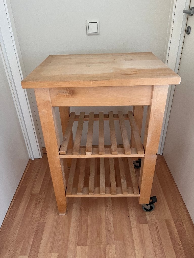 Keukentrolley, Huis en Inrichting, Ophalen, Gebruikt, Hout, IKEA