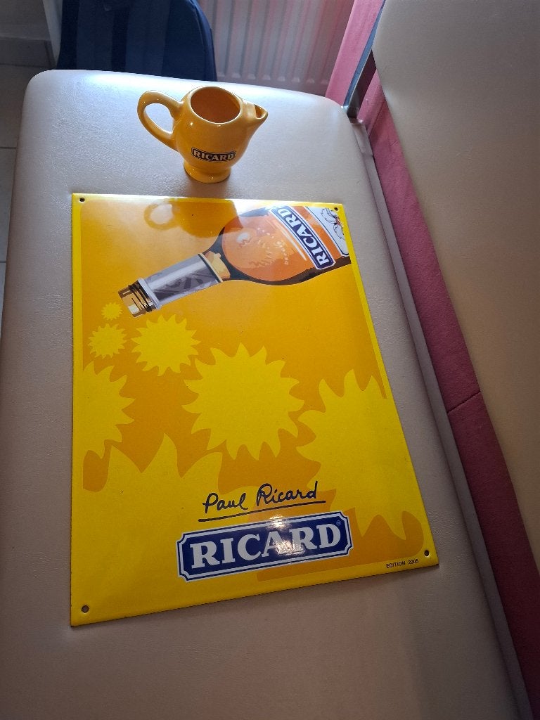 Emaille Ricard 2005, Verzamelen, Ophalen of Verzenden, Zo goed als nieuw, Reclamebord