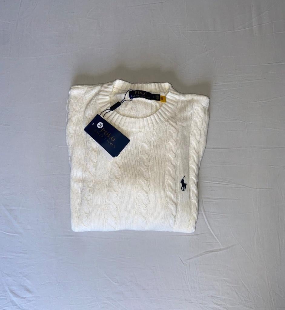 Ralph lauren knit wit, Maat 38/40 (M), Verzenden, Wit, Nieuw