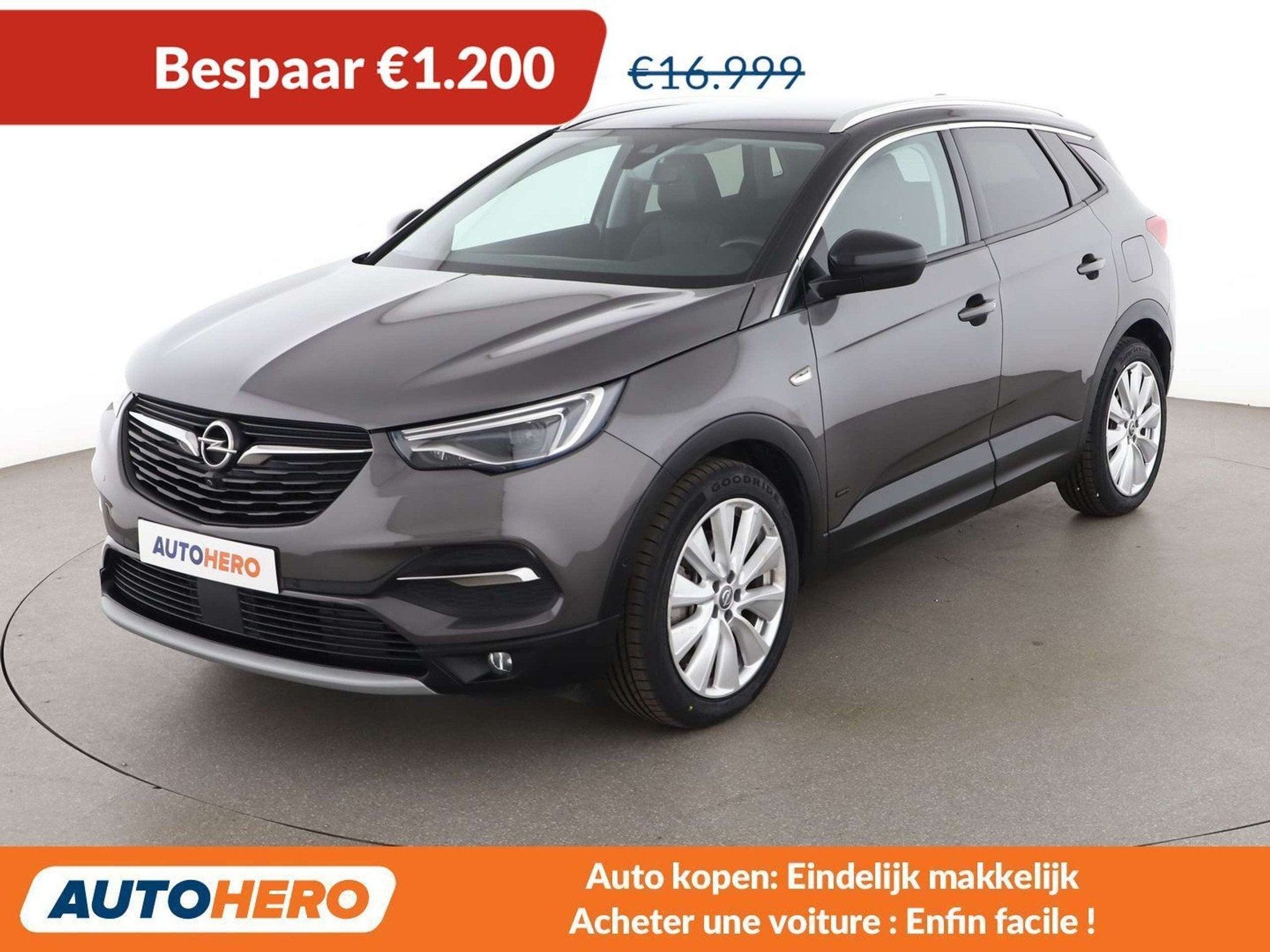 Opel Grandland X 1.6 Plug-in Hybrid 4 Ultimate, Autos, Cuir, Argent ou Gris, Achat, Euro 6
