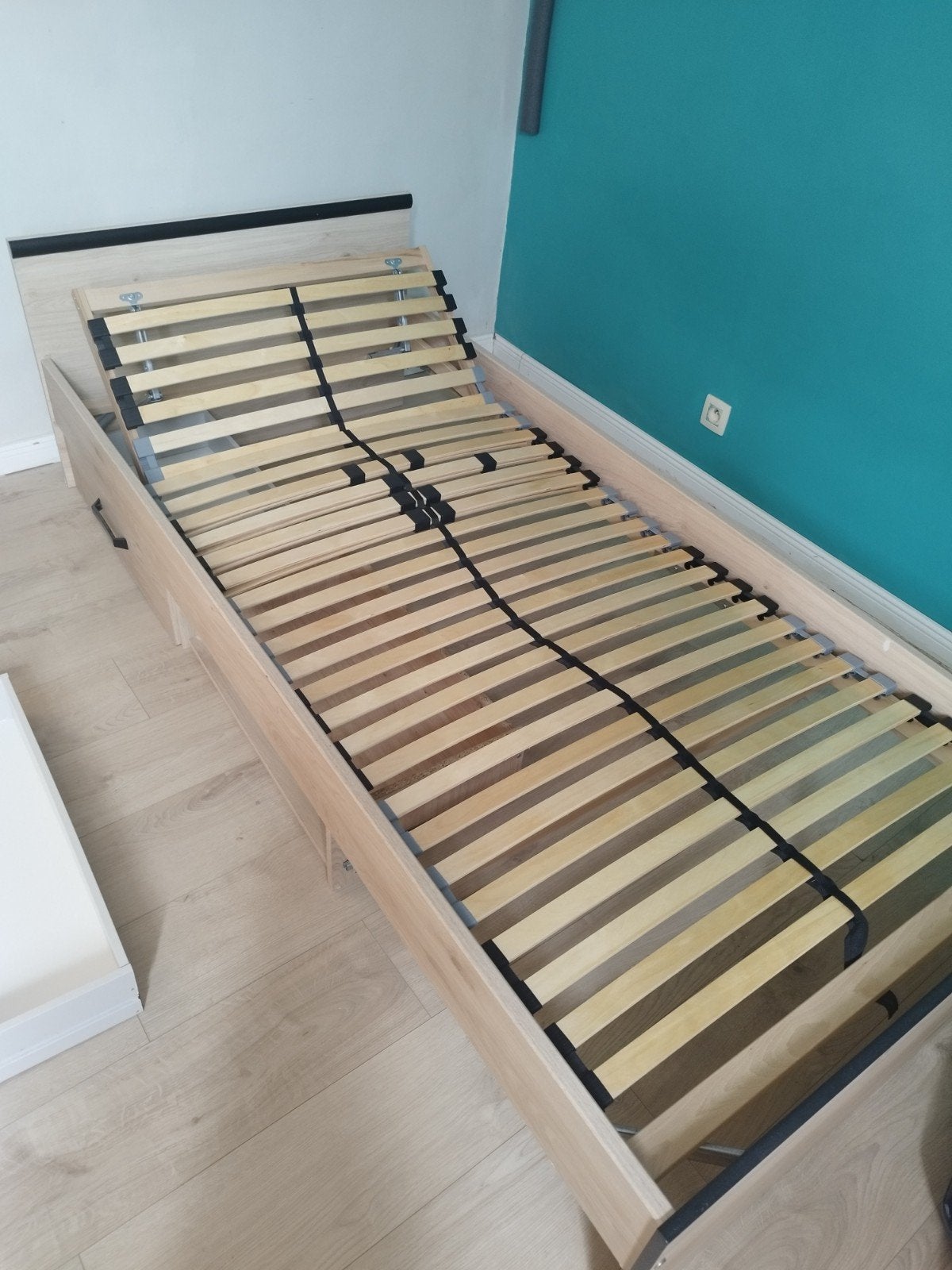 Lit 1pers 90x200 + sommier, 90 cm, Enlèvement, Sommier, 200 cm