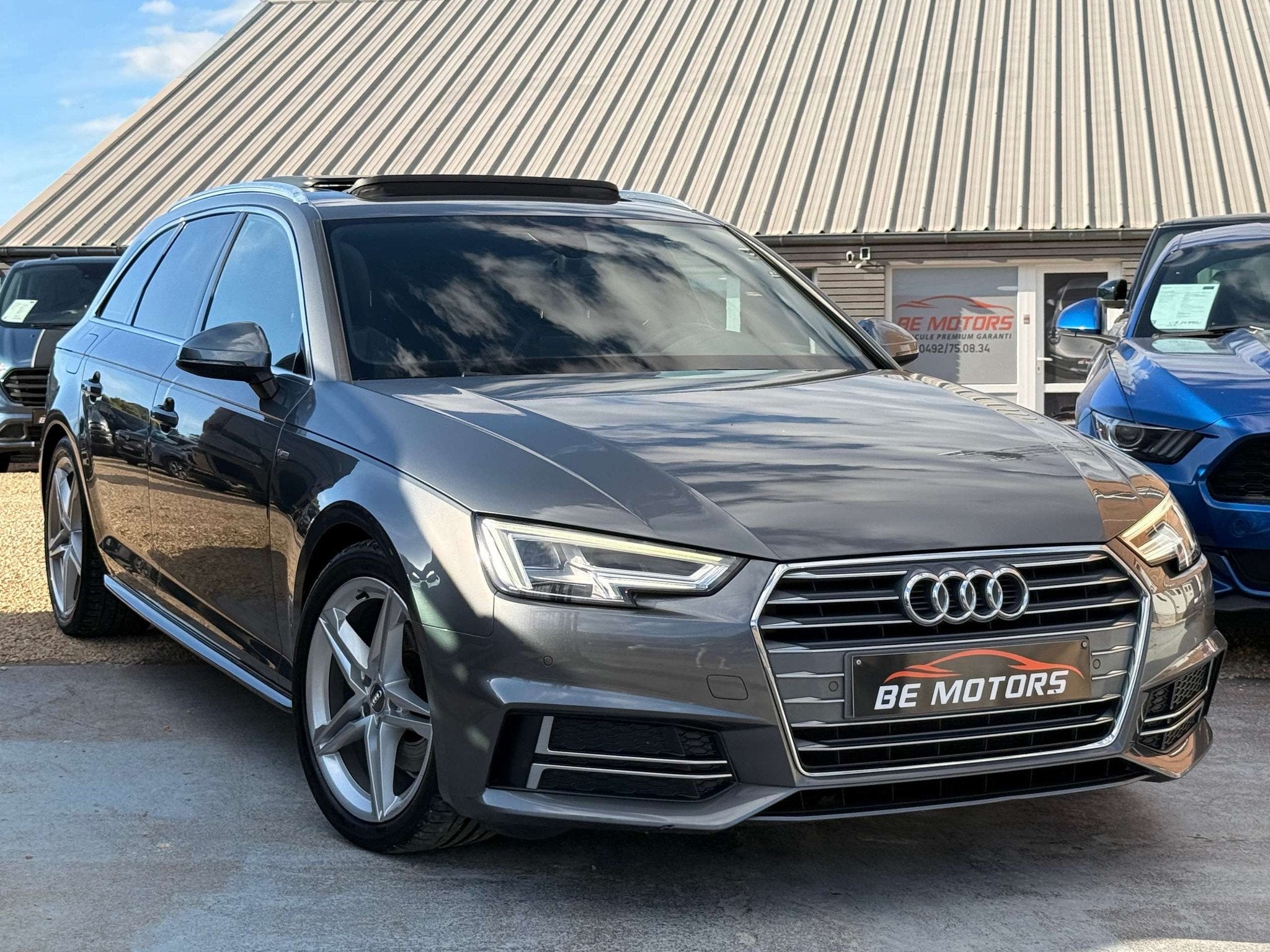 Audi A4 Avant 2.0 TDi S-LINE INT-EXT GPS PANO LED PDC ATT.RE, Autos, Argent ou Gris, Achat, 1968 cm³, Noir