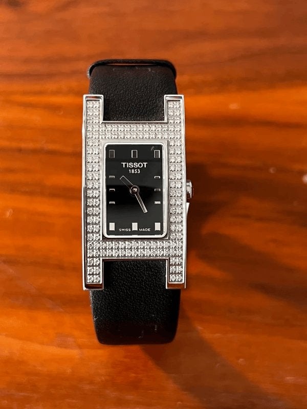 Montre Tissot, Autres marques, Enlèvement ou Envoi, Cuir, Acier