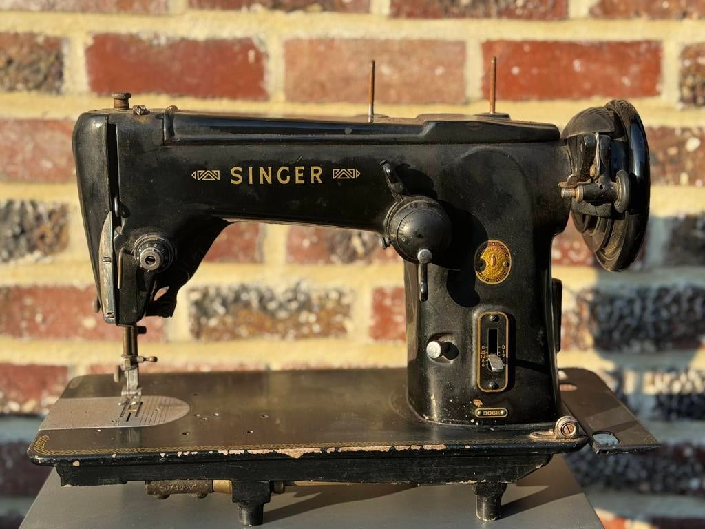 Machine à coudre Singer antique 306k, Enlèvement
