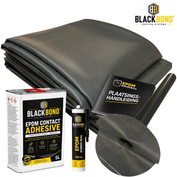 Membrane EPDM pour abri de jardin — Kit complet 3x4 m, Bricolage & Construction, Neuf, Membrane goudronnée, 10 à 15 m², Synthétique