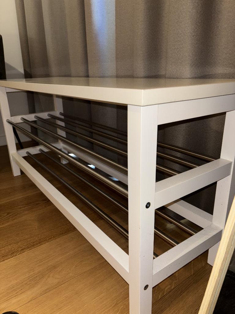 White IKEA Shoe Bench, Ophalen, Zo goed als nieuw