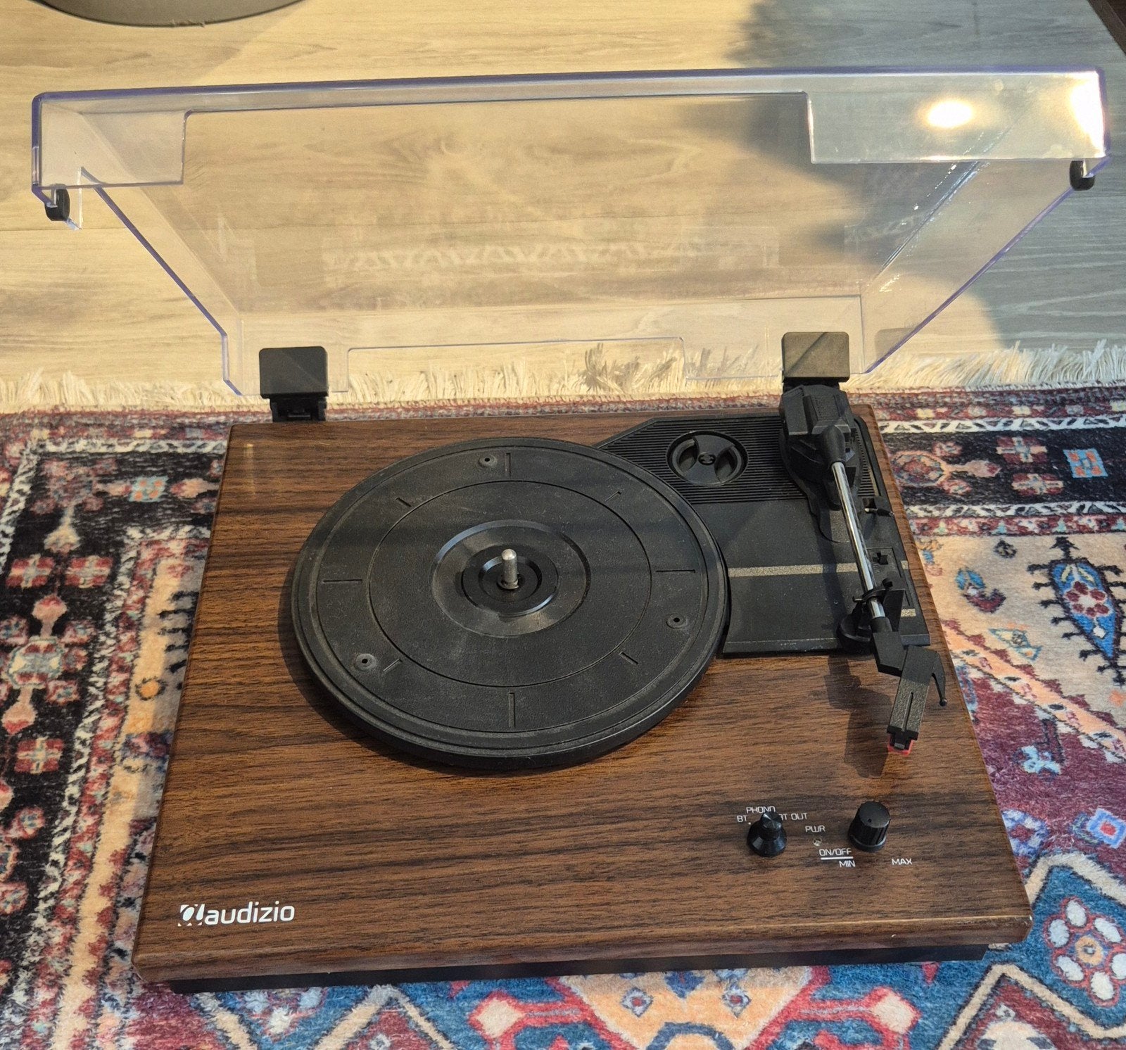 Audizio RP112D - Retro - Darkwood - Tourne-disque, Enlèvement, Tourne-disque, Autres marques