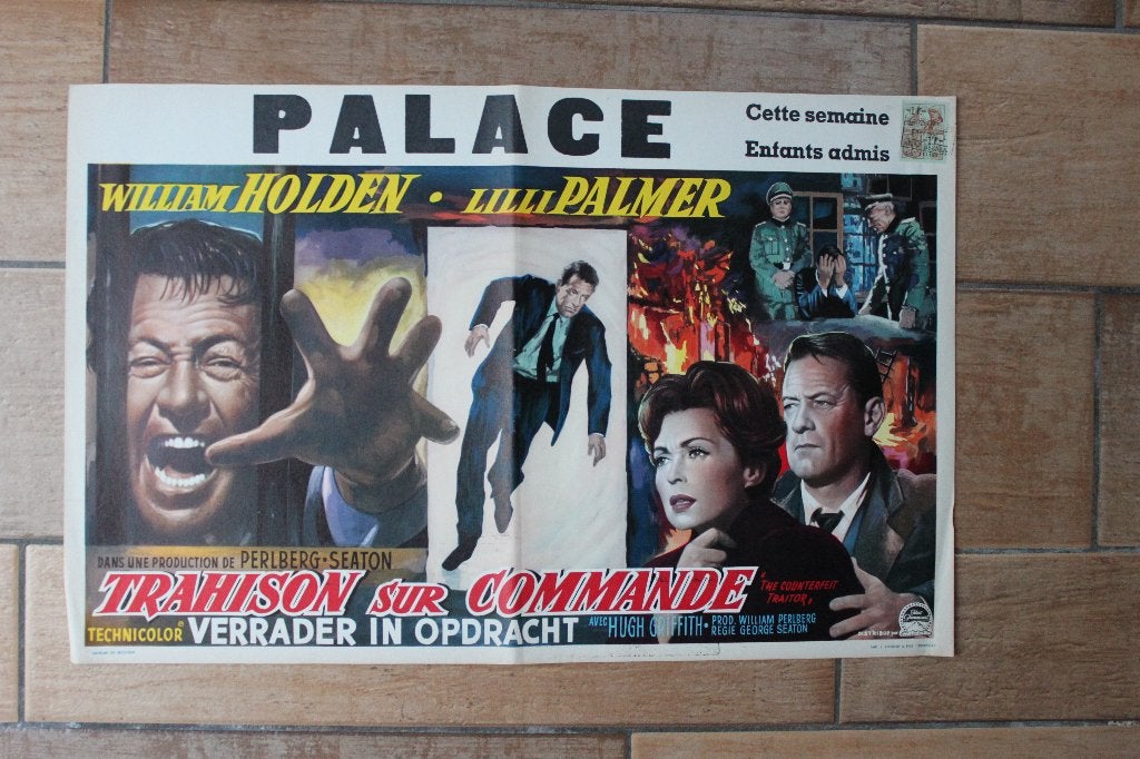 filmaffiche The Counterfeit Traitor 1962 filmposter, Enlèvement ou Envoi, Rectangulaire horizontal, A1 jusqu'à A3, Comme neuf