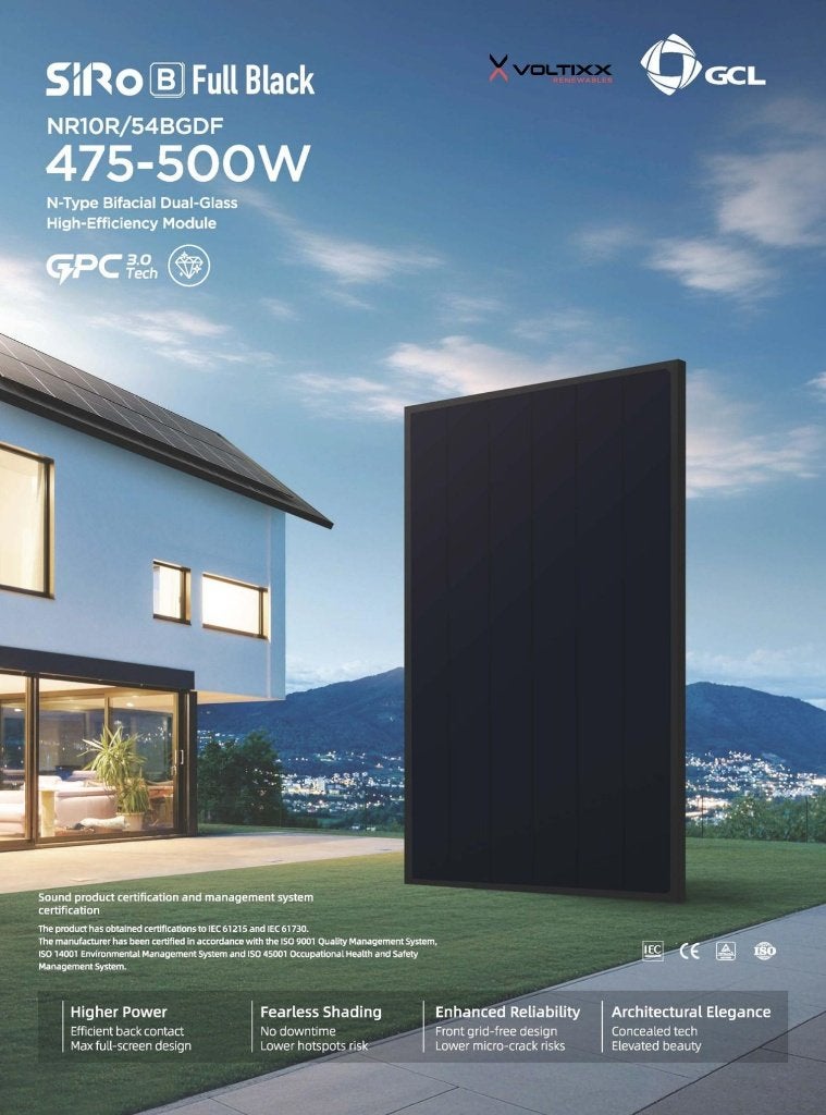 zonnepanelen, 6 stuk, NIEUW, Full Black Back Contact - 485WP, Doe-het-zelf en Bouw, Ophalen, Nieuw, Paneel, 200 wattpiek of meer