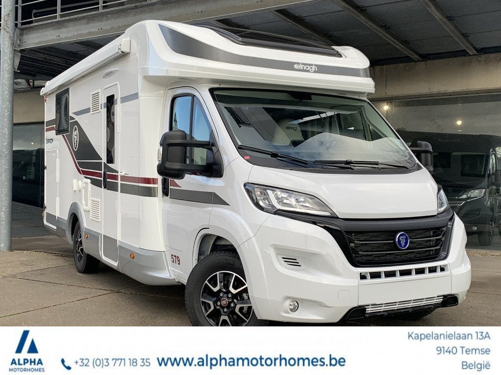 Elnagh/Baron 579 Fiat 140pk Manueel/- (bj 2025), Caravans en Kamperen, Overige merken, Caméra de recul, 7 tot 8 meter, Bedrijf