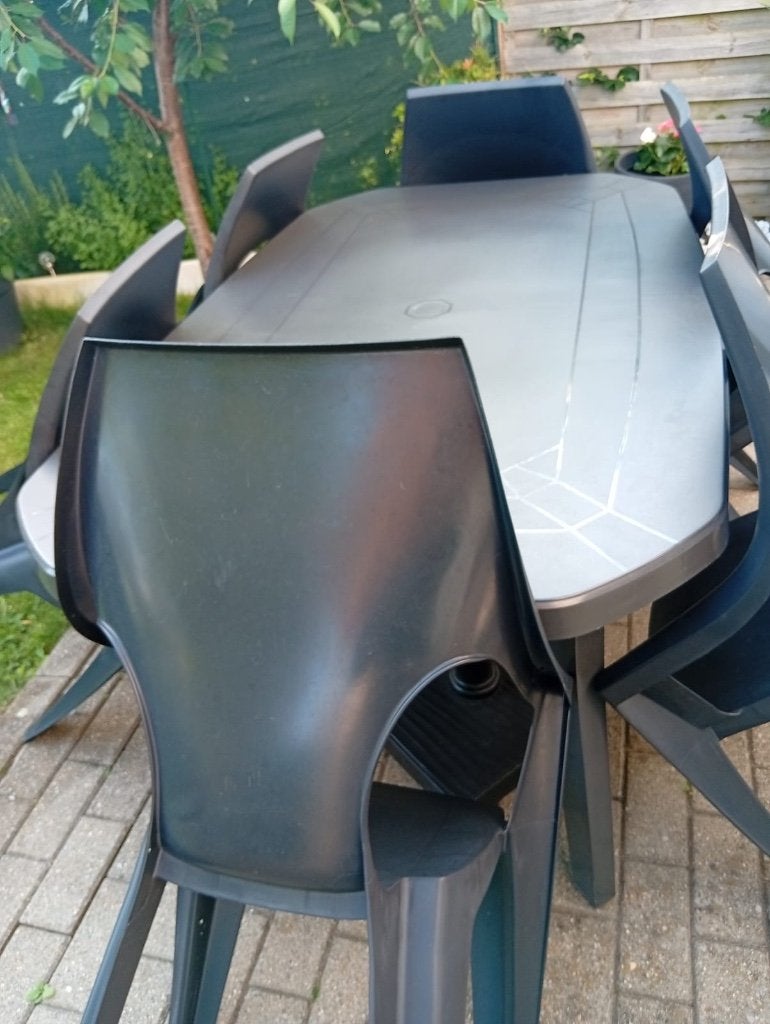 Table de jardin, Jardin & Terrasse, Enlèvement, Comme neuf, Ovale