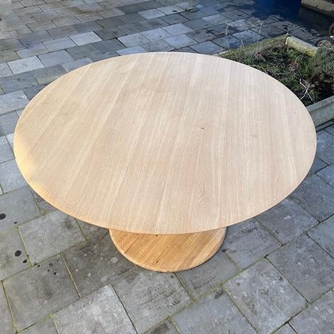 Hand gemaakte houten ronde tafel, Ophalen