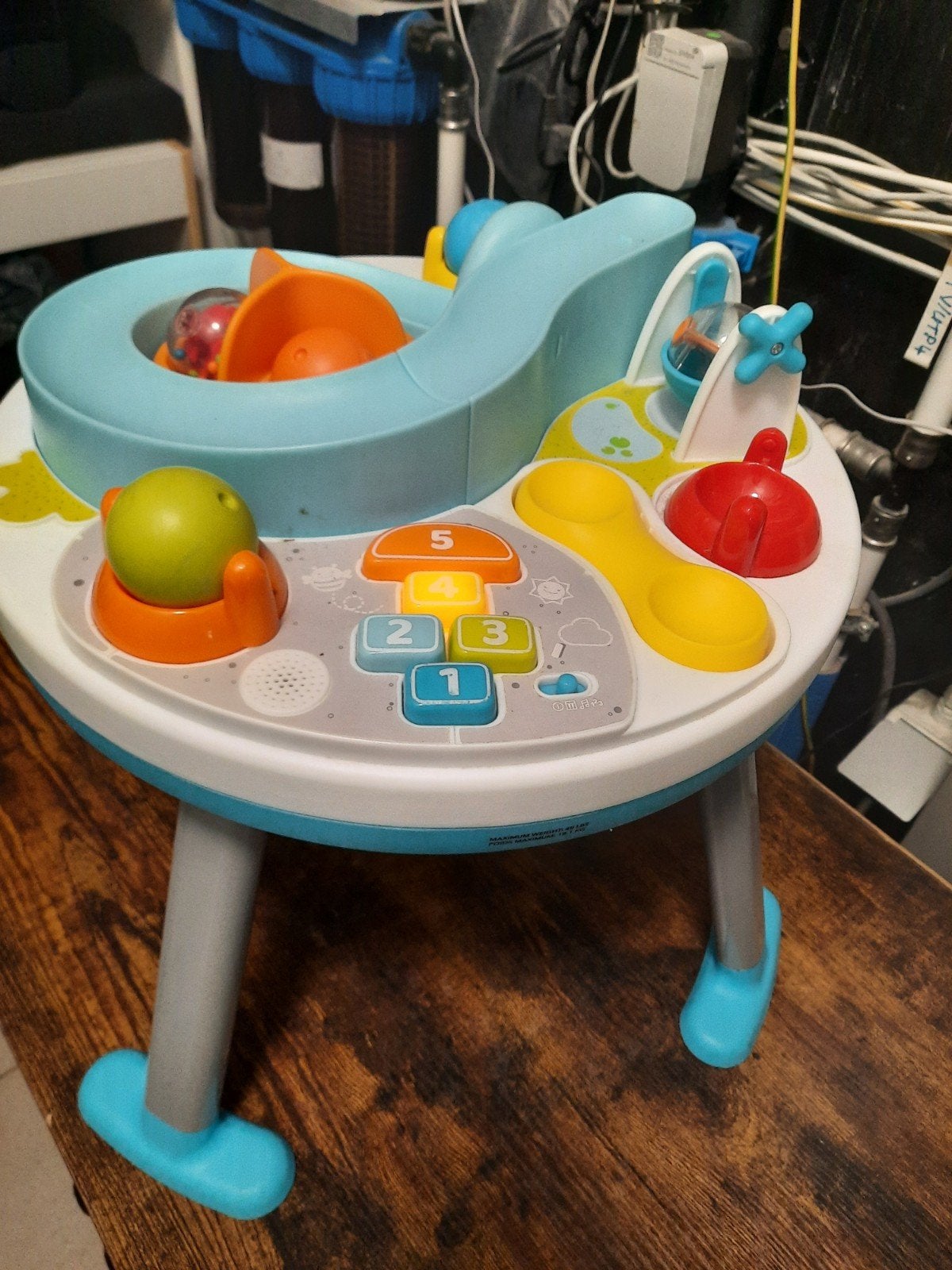 activiteitentafel Skiphop met ballen en muziek, Ophalen