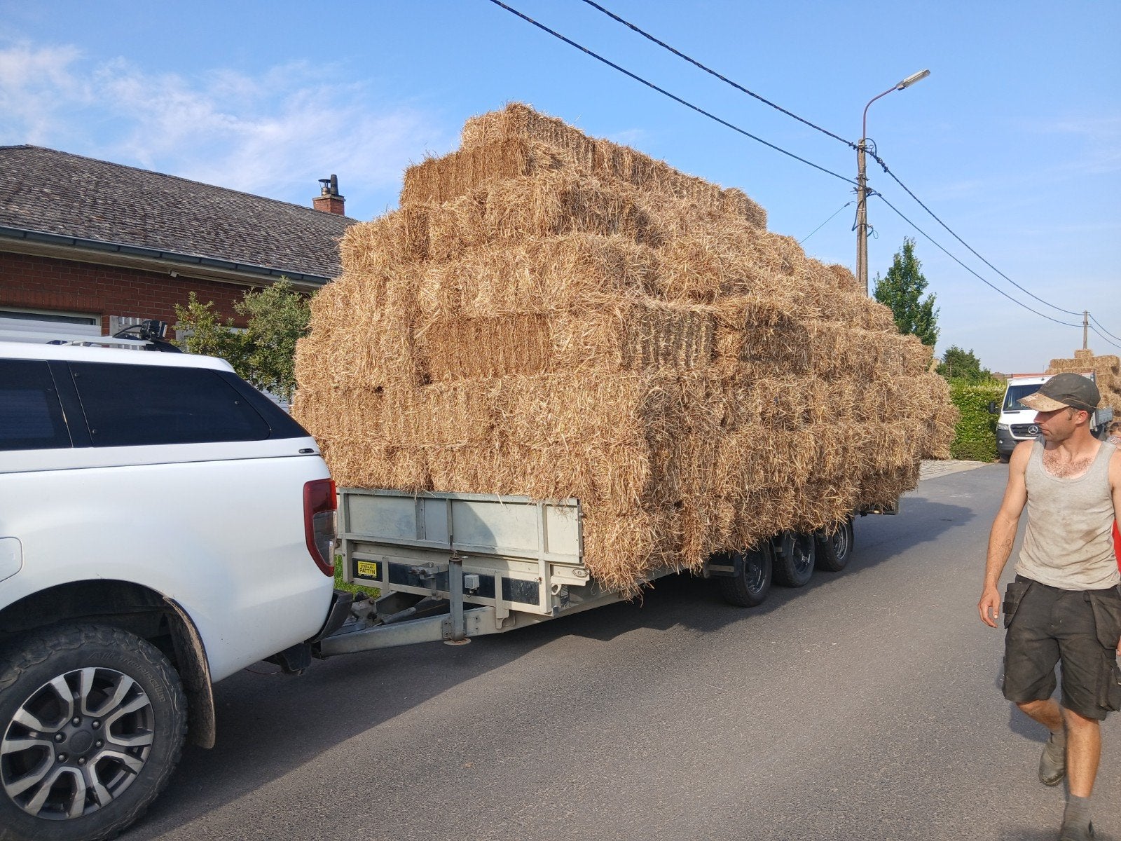 hooi te koop, Ophalen