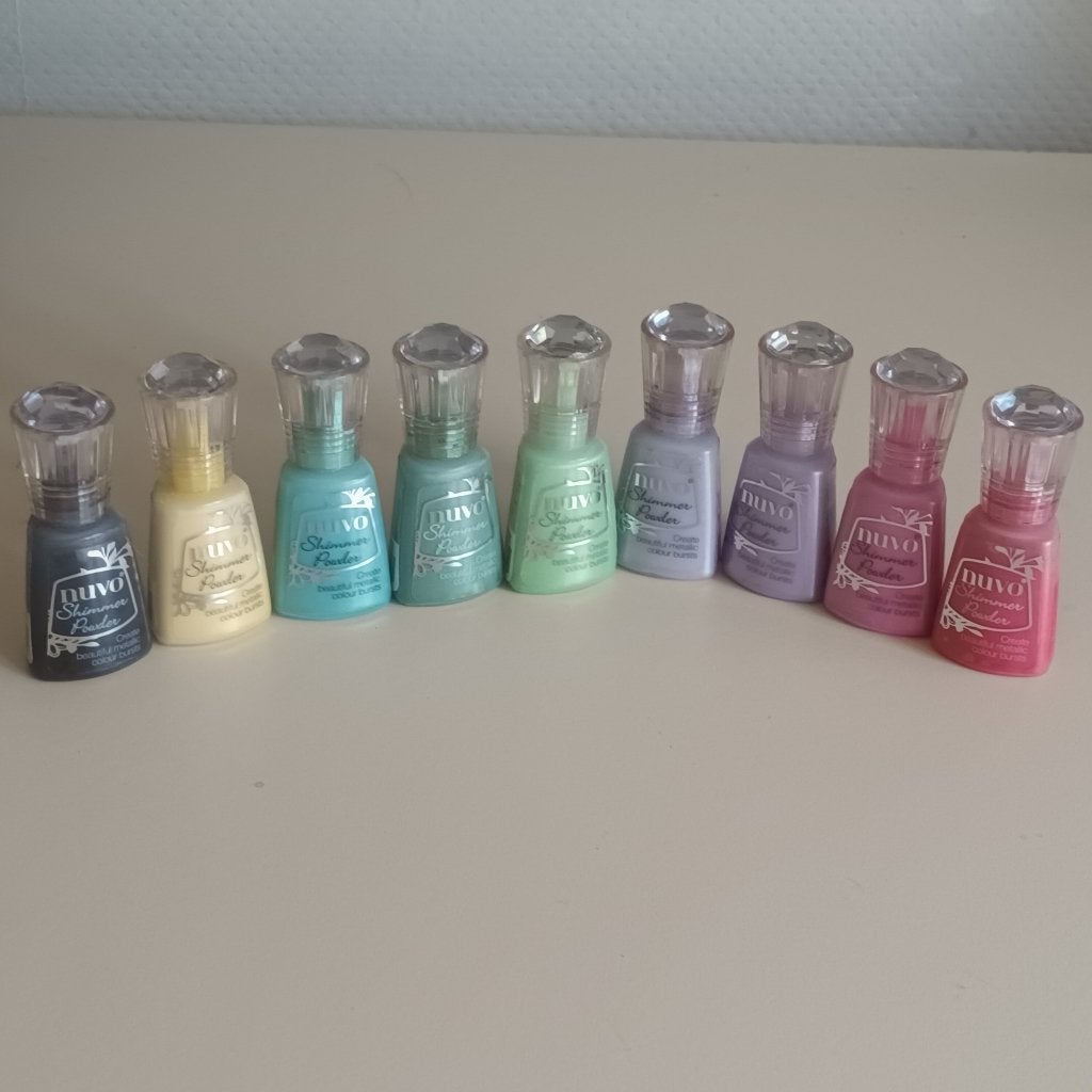 Shimmer poeder NUOVO zgan 9 flesjes, Hobby & Loisirs créatifs, Cartes | Fabrication, Envoi, Comme neuf, Autres types