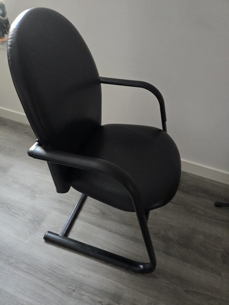 2x Comforto/Haworth System 14 design, chaise conference, Design, Modern, Minimalistisch, Freischwinger, Sleestoel, Comme neuf
