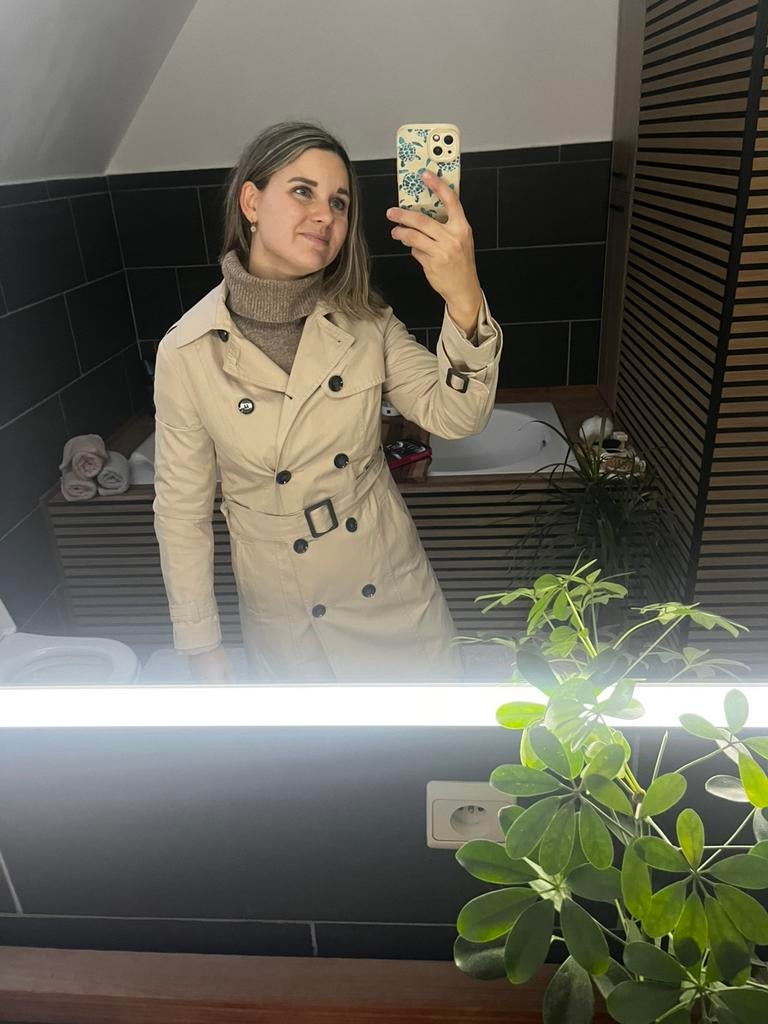 Trenchcoat regenjas, Ophalen of Verzenden, Zo goed als nieuw, Maat 36 (S)