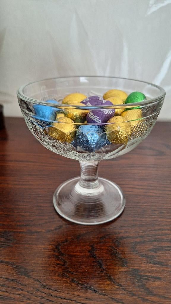 Glazen dessert coupes (ijs, ...), Huis en Inrichting, Ophalen of Verzenden, Zo goed als nieuw, Glas, Glas of Glazen