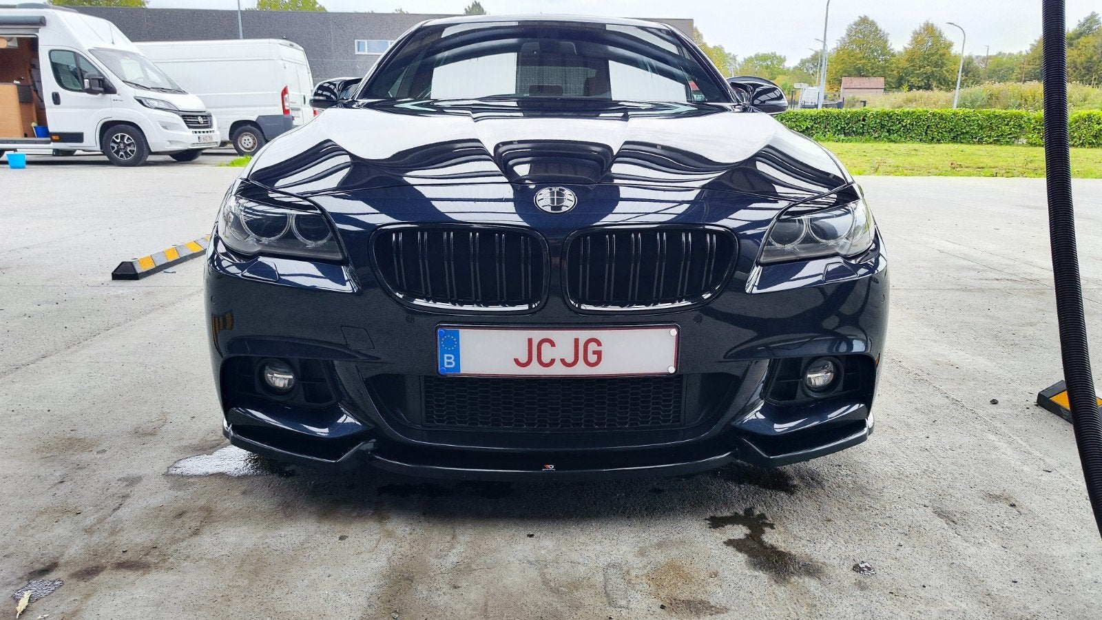 BMW 520D F11 Touring 2015, Auto's, Automaat, Zwart, Leder, Particulier