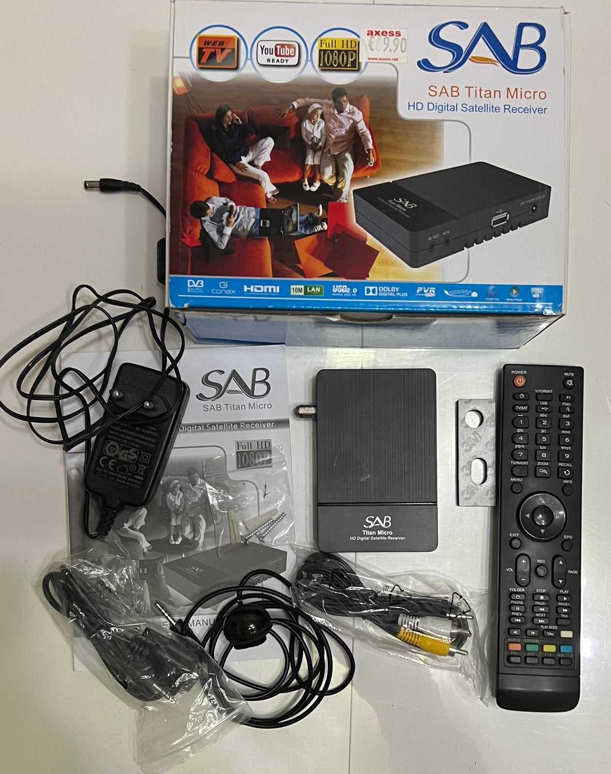 Sab satelliet decoder, Audio, Tv en Foto, Schotelantennes, Ophalen, Zo goed als nieuw