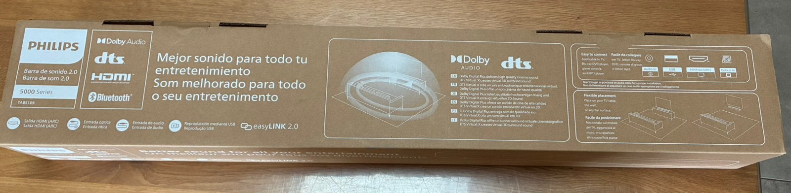 Philips Soundbar TAB5109, Audio, Tv en Foto, Home Cinema-sets, Ophalen, Soundbar, Philips