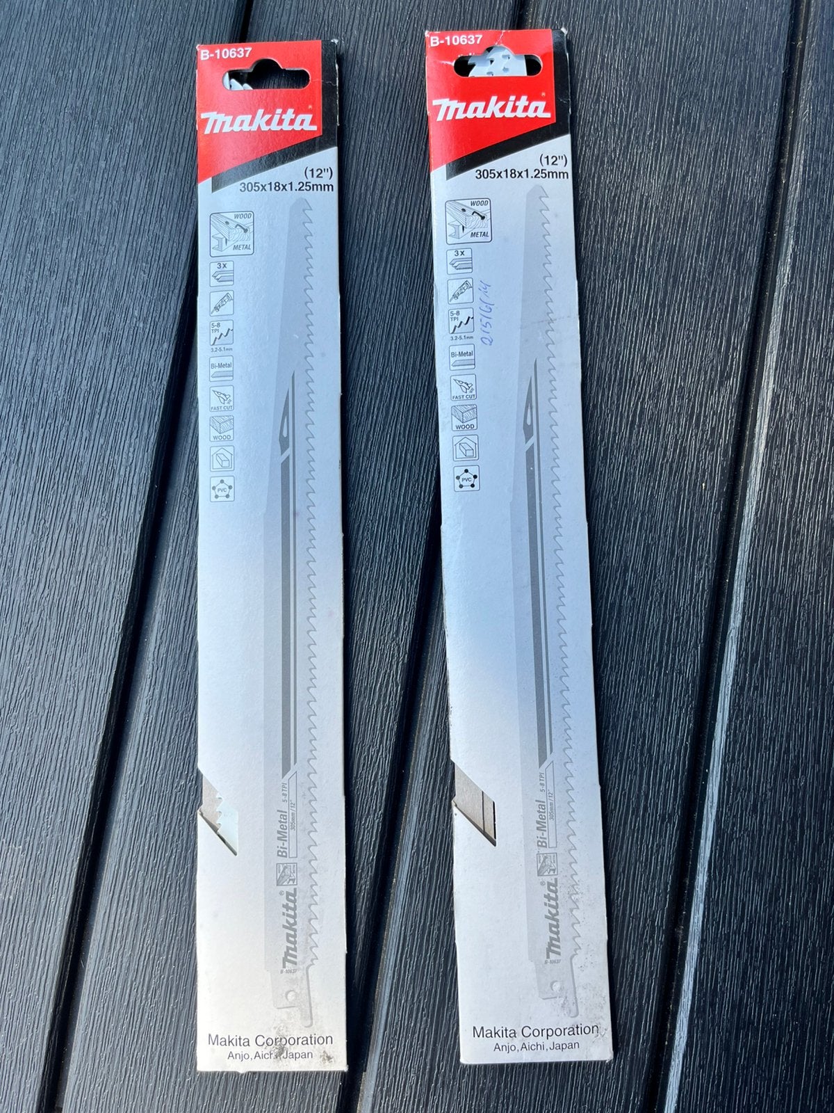 Makita reciprozaagblad, Ophalen