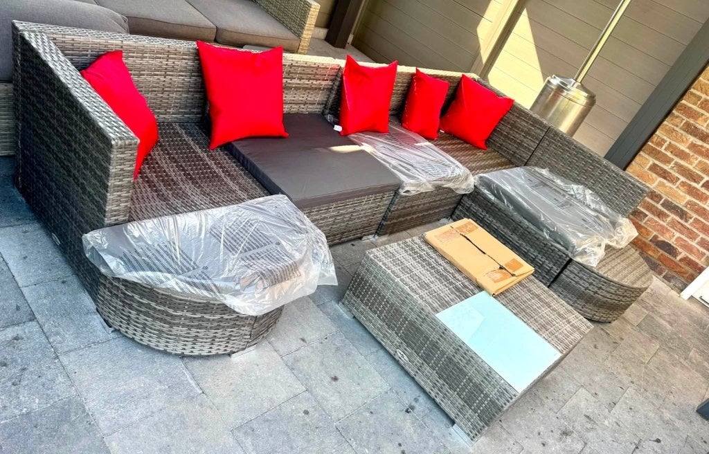 Salon de Jardin, Tuin en Terras, Tuinsets en Loungesets, Ophalen, Overige materialen, Nieuw, 8 zitplaatsen