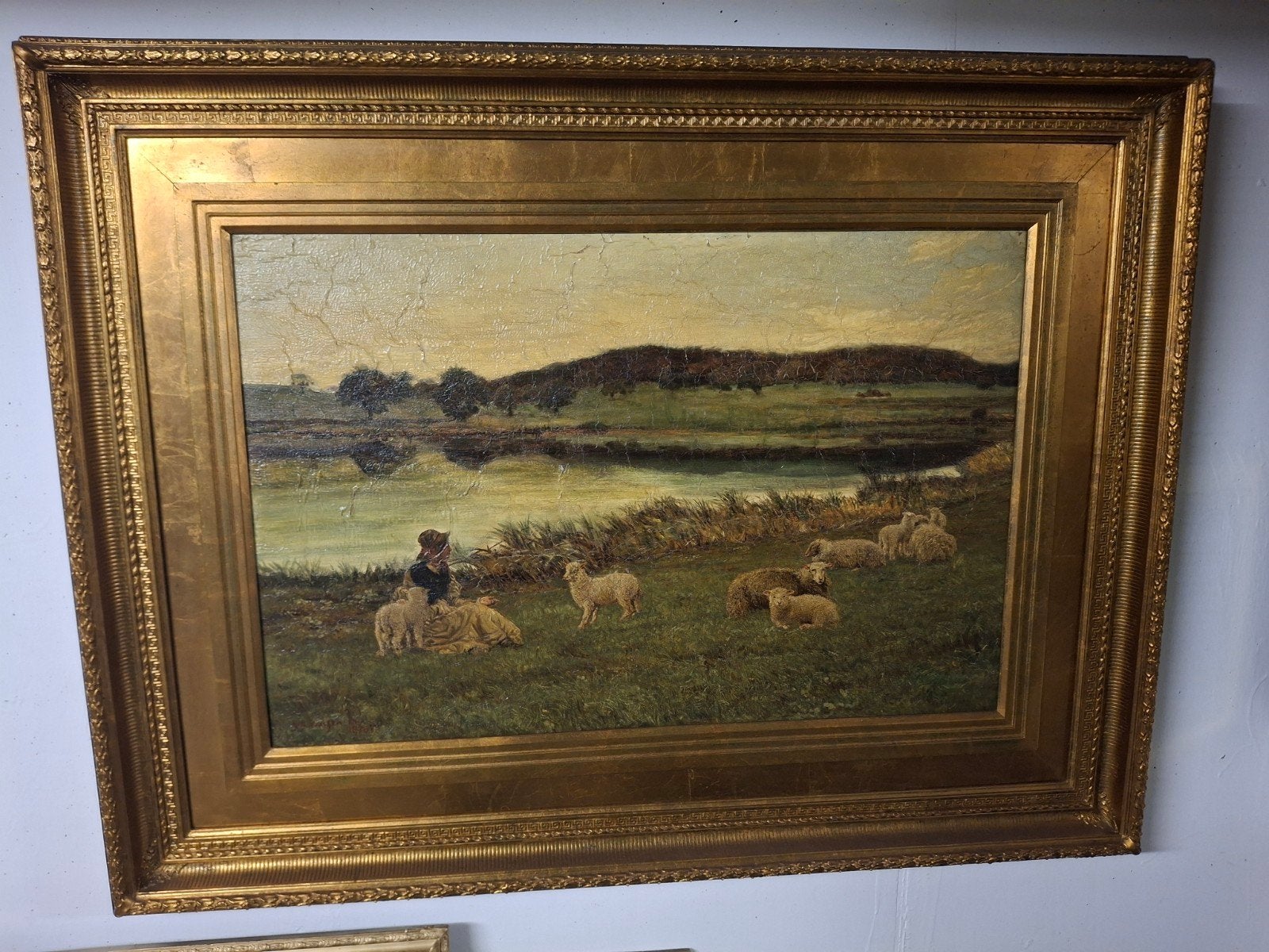 groot schilderij Walker 19e eeuw, Ophalen