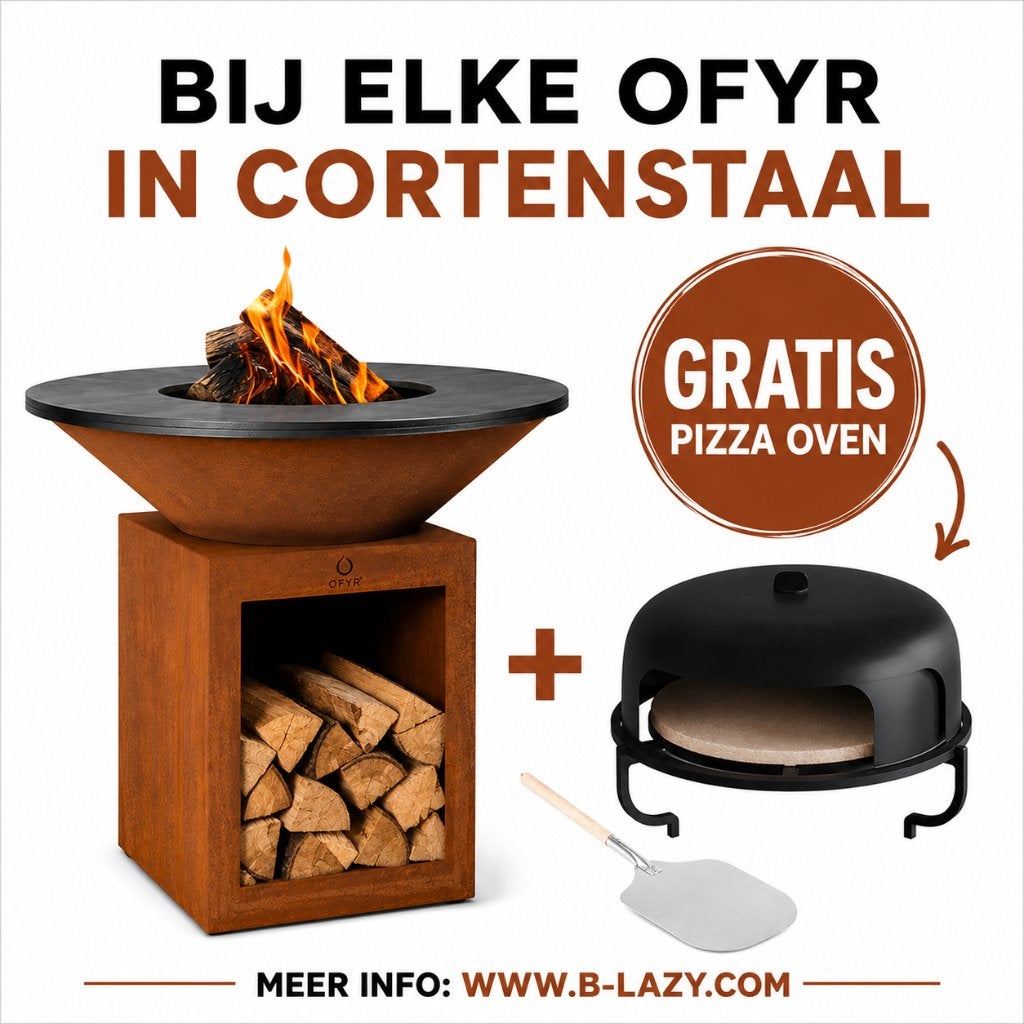 Aktie OFYR plancha cortenstaal + gratis pizza oven, Ophalen of Verzenden, Nieuw, Ofyr