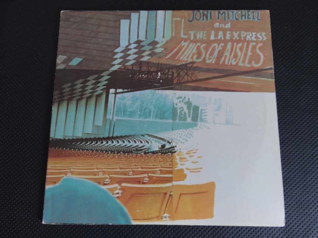 2LP Joni Mitchell&the L.A.Express:Miles of Aisles., Gebruikt, Dubbel-LP, Ophalen of Verzenden, 12 inch