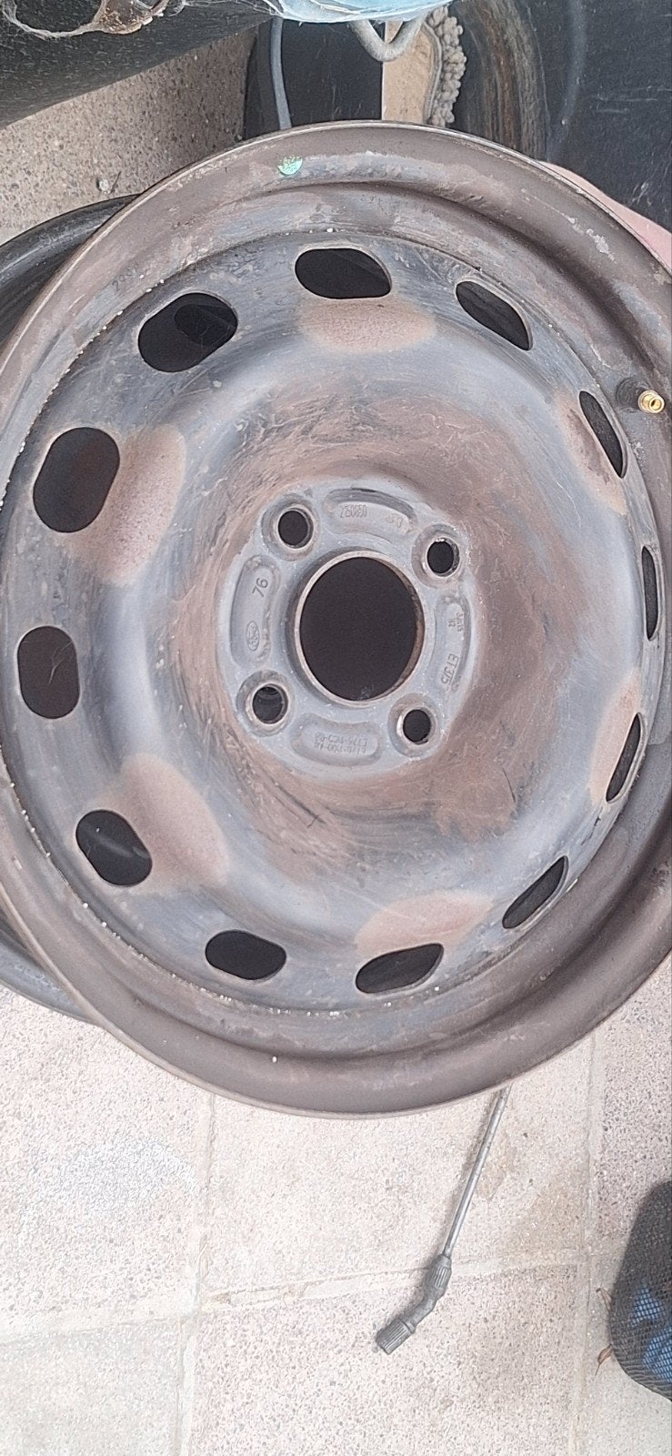 4 jantes acier en 15 pouces -Ford Transit courrier ., Auto-onderdelen, Banden en Velgen, Ophalen, 15 inch, Velg(en)